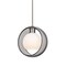 Besa Lighting Mana Pendant, Smoke, Satin Nickel Finish, 1x9W LED 1TT-MANASM-LED-SN - alternate 1